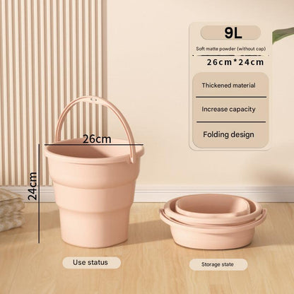 Colorful foldable bucket collection