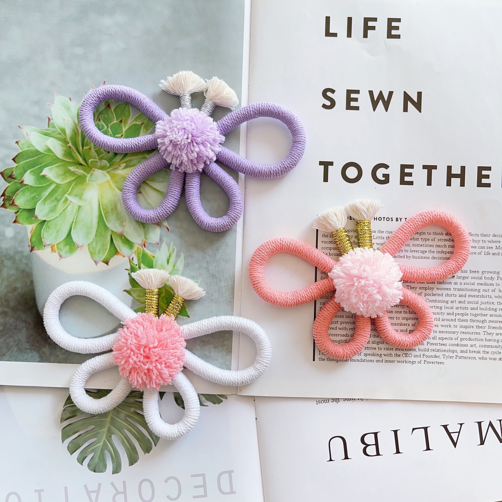 Sunflower macramé decor with hanging kit