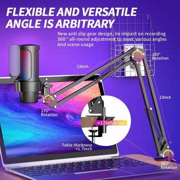 Microphone with stylish design available in different colors