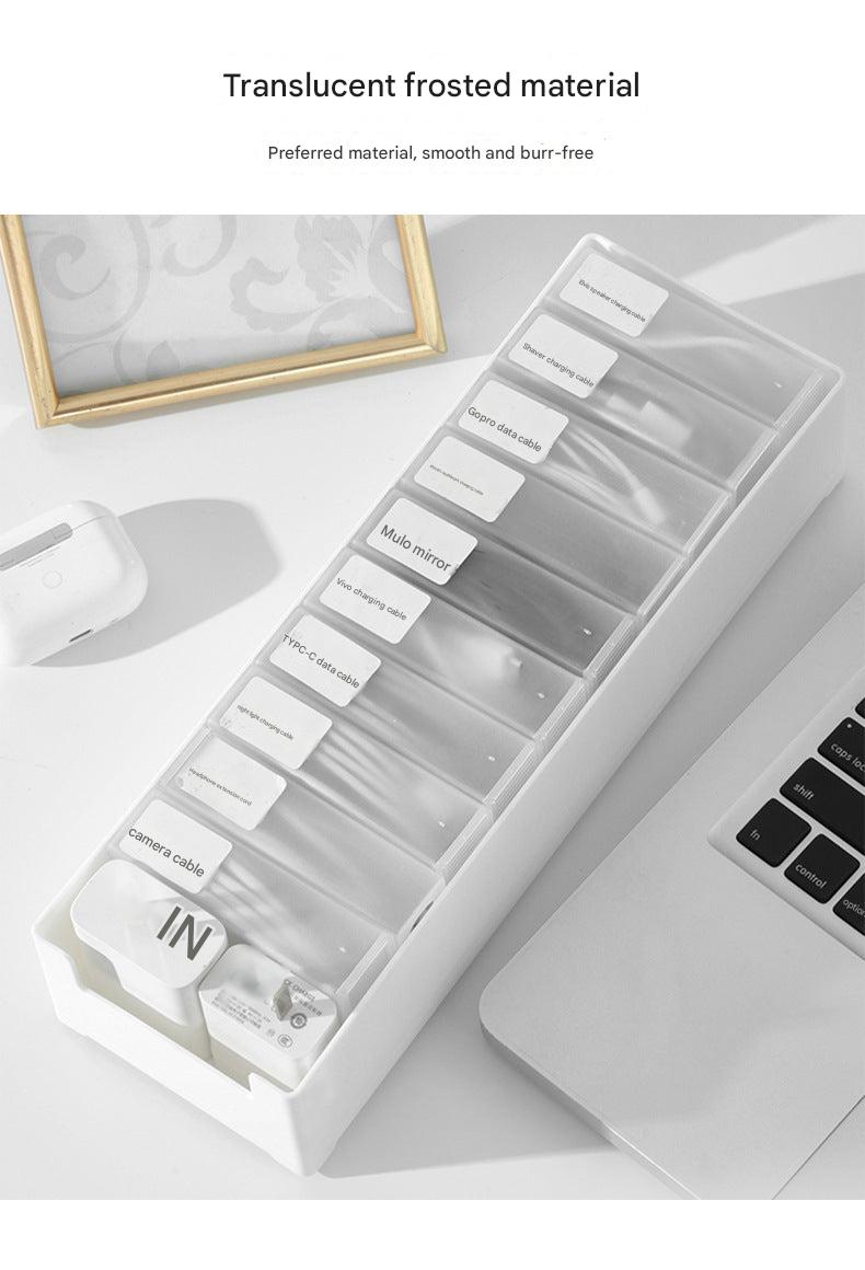 Stackable drawer storage for tech accessories