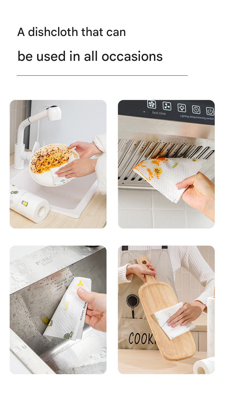 Multiple designs of paper towels for kitchen use