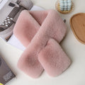 Mauve Double-Sided Plush Thick Scarf