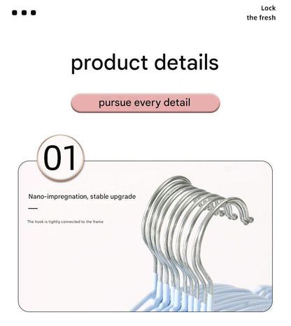 Thickened children's clothes hangers in pink and gray