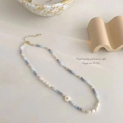 Chic Women's Silver Pearl Necklace Image 8
