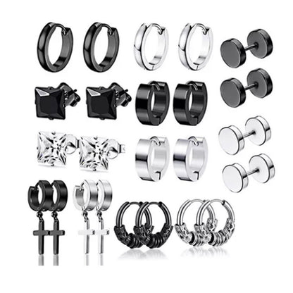 Stainless steel cross earrings for fashion