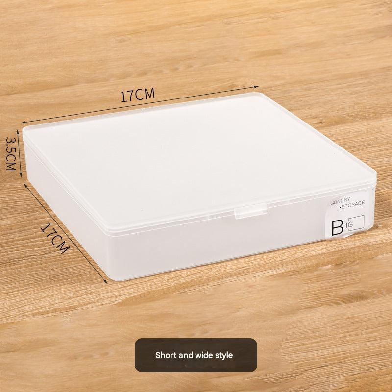 Small square storage box for cosmetics