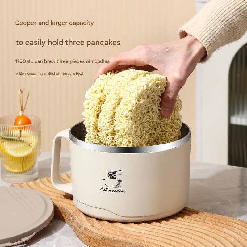 Stylish stainless steel bowl perfect for dorm life