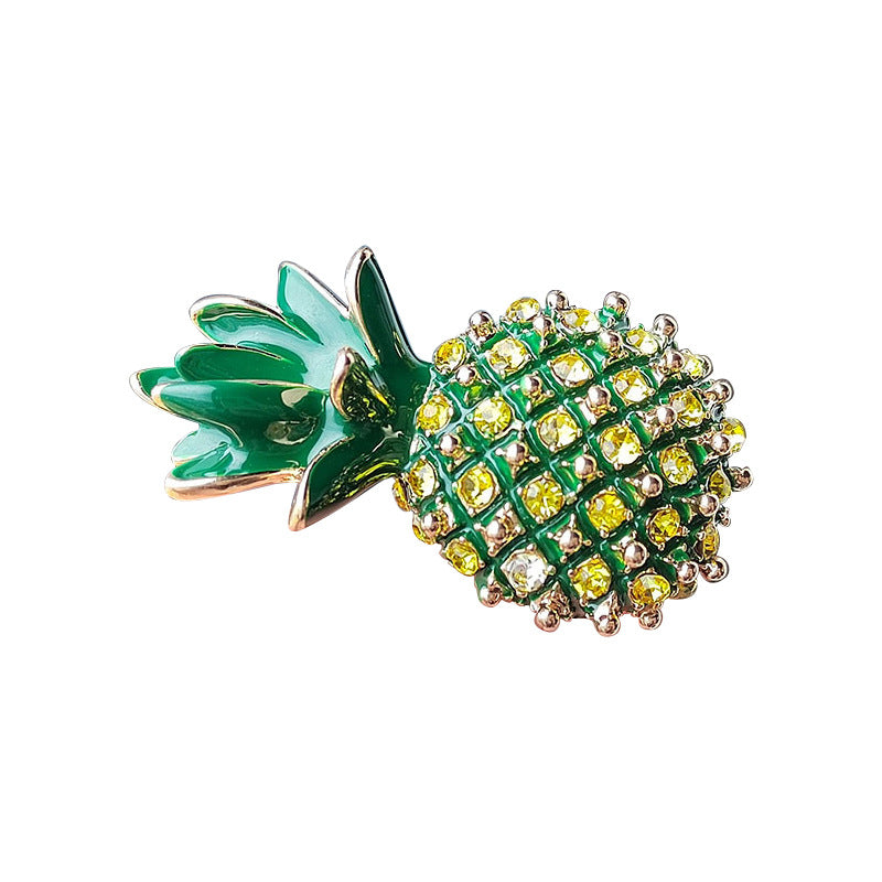 Pineapple brooch casual wear