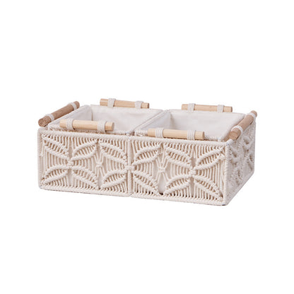Multi-purpose desktop basket cotton rope image 5