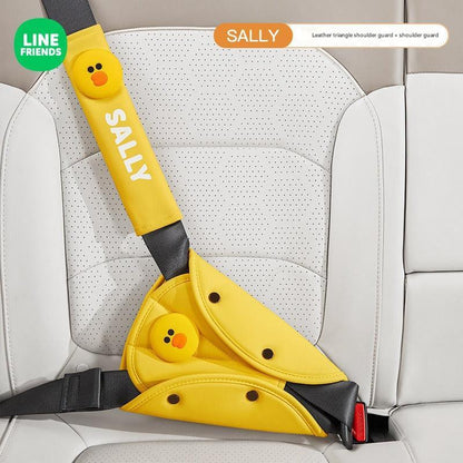 Comfortable seat belt shoulder guard for children
