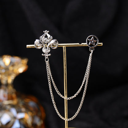 Necklace and Brooch Set on Display - Image 3