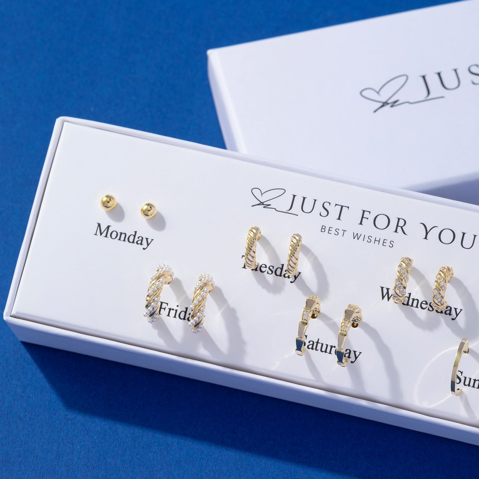 Heart-Shaped Earring Set