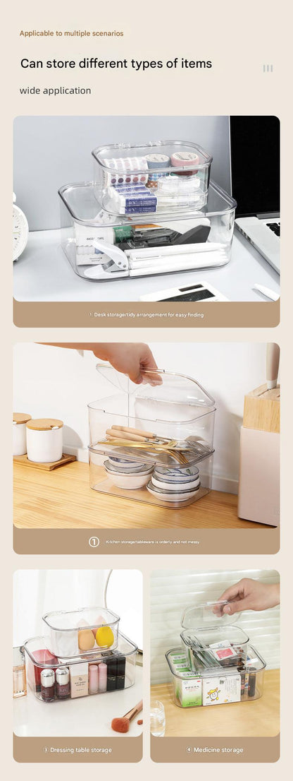 acrylic organizer for stationery and snacks