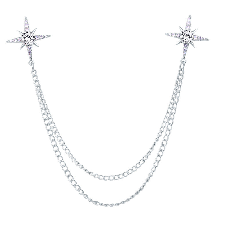 Silver star-shaped accessory for gifting
