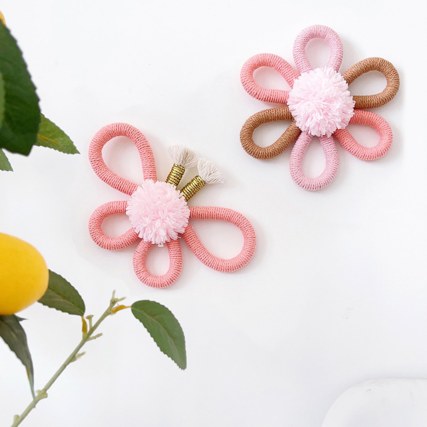 Colorful macramé wall art decoration