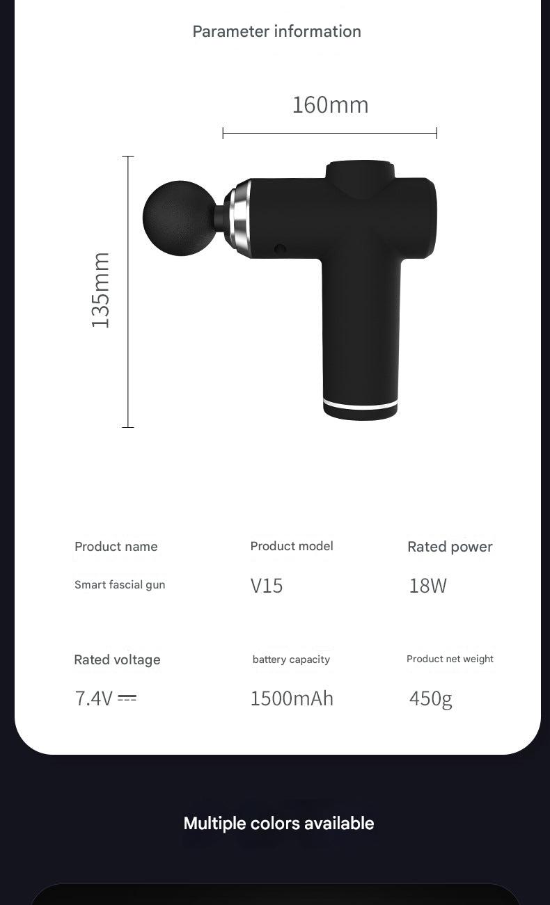 Image of the Portable Electric Massage Gun with attachments