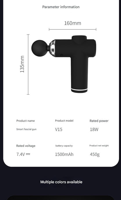 Image of the Portable Electric Massage Gun with attachments
