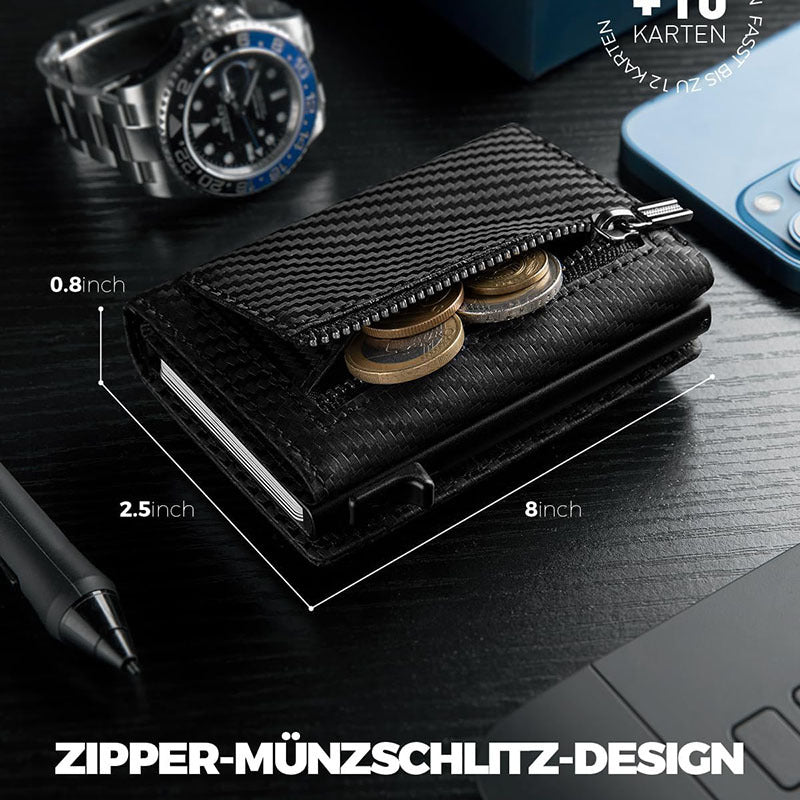 RFID wallet for men in black color