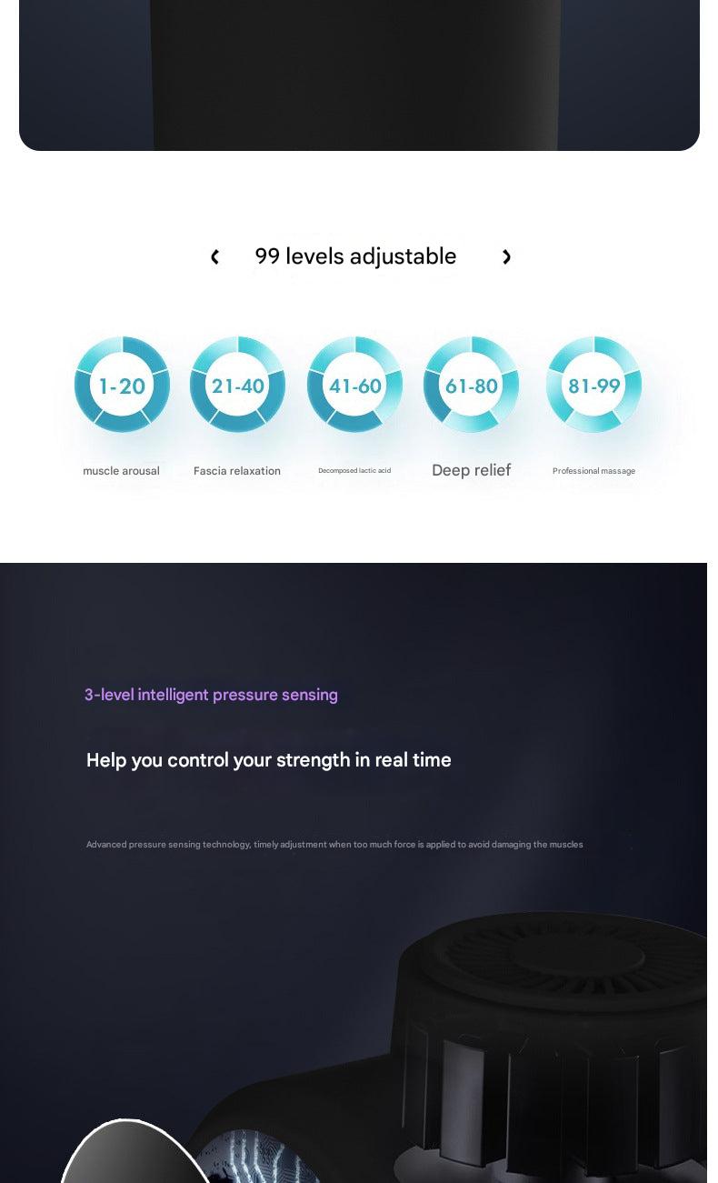 Image of the Portable Electric Massage Gun with charging cable