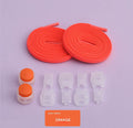 Orange shoelaces