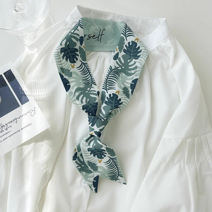 Vintage floral hair scarf headband