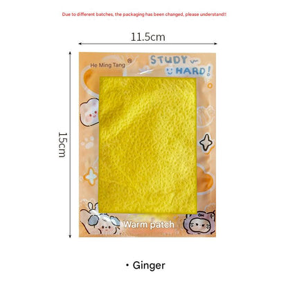 self-heating patch on colorful background