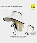 3.0 Ice Silk Shawl Style - White with Black Edge (Includes Windproof Rope)