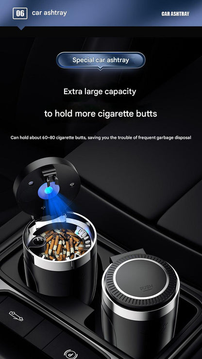 Portable automotive ashtray