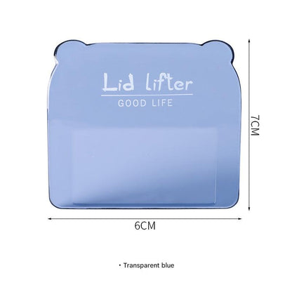 Toilet Lid Lifter in Transparent Blue