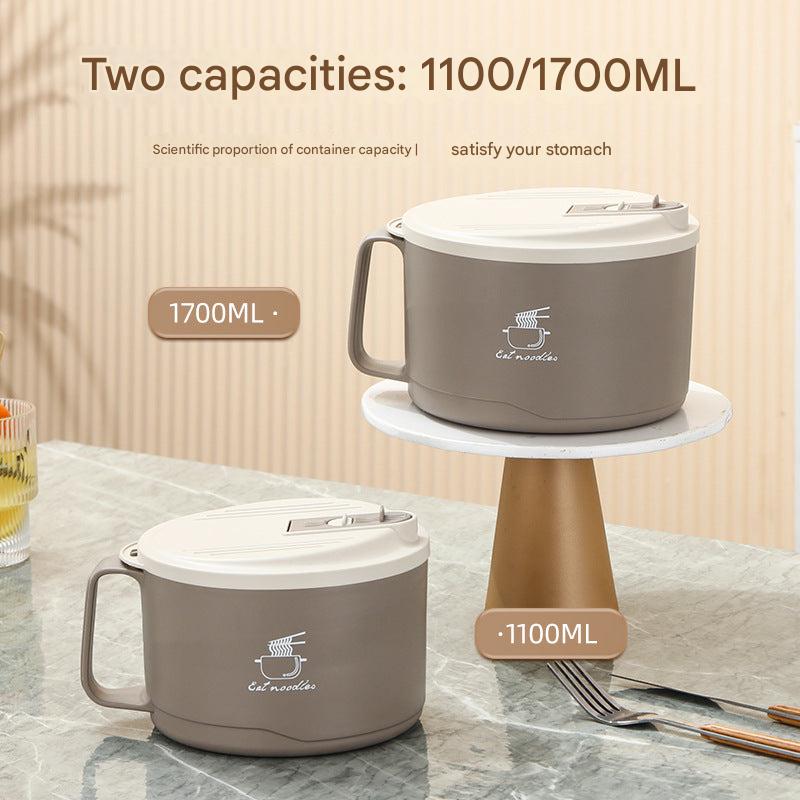Compact storage stainless steel meal bowl