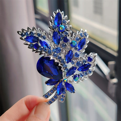 coffee color floral pin