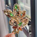 XZ0058-4 Floral Brooch - Coffee