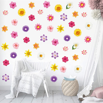 Spring flower wall sticker design for nursery