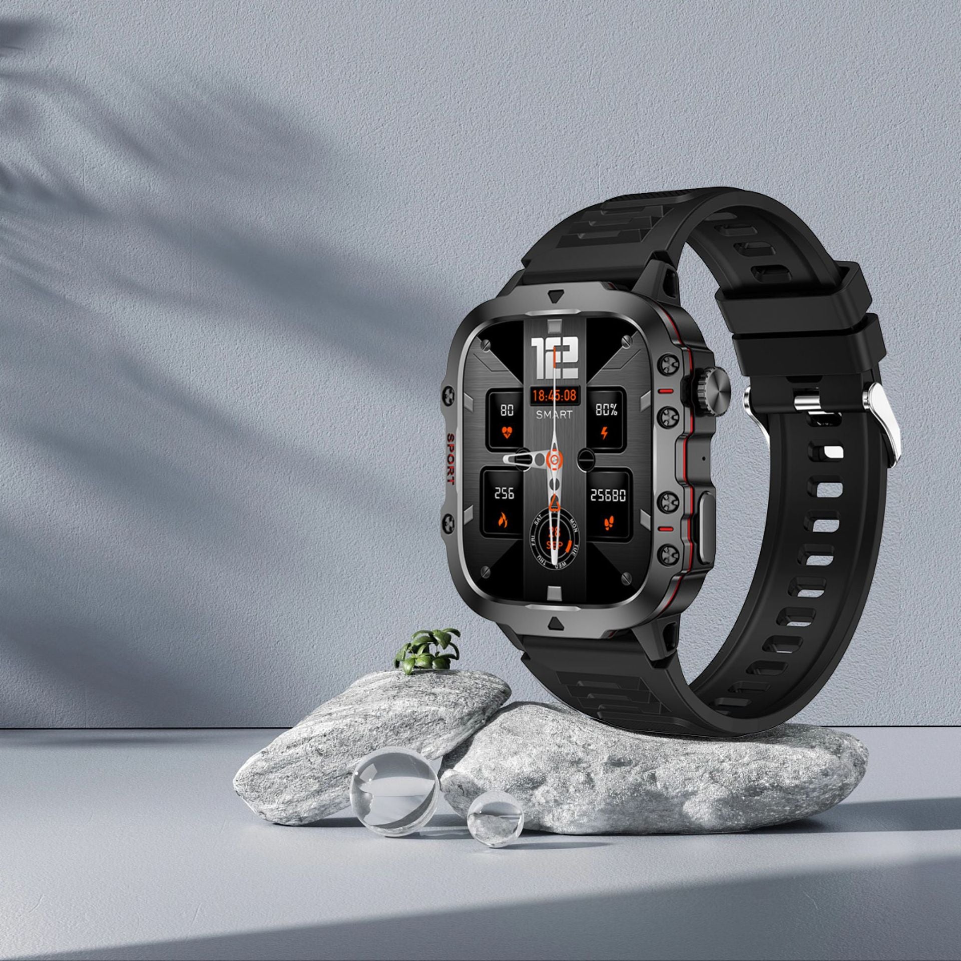 Men's smartwatch with health monitoring
