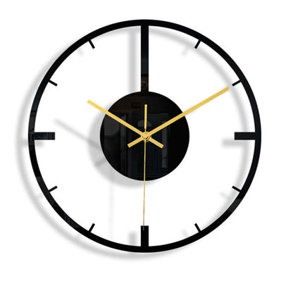 3mm thin black aesthetic wall clock for home