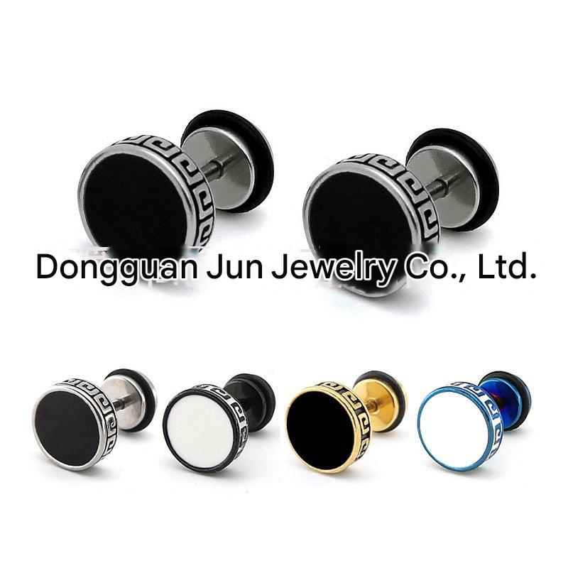 Titanium Steel Cross Zirconia Earring Image 9